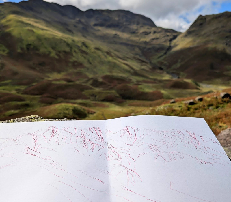 sketching-in-the-lake sketching in the lake