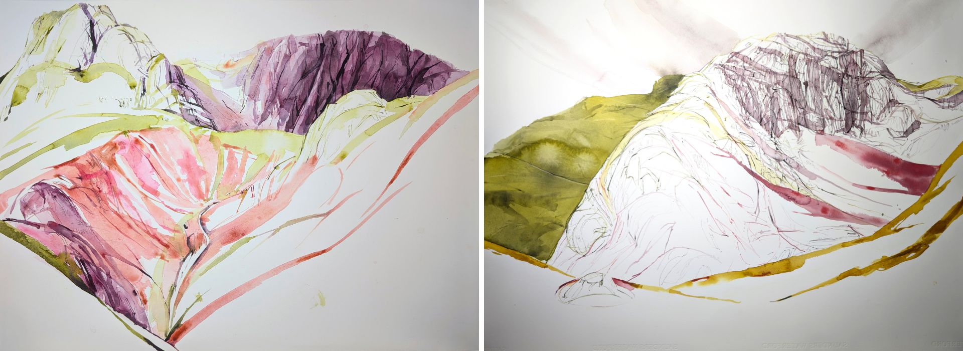 Paintings of the langdales